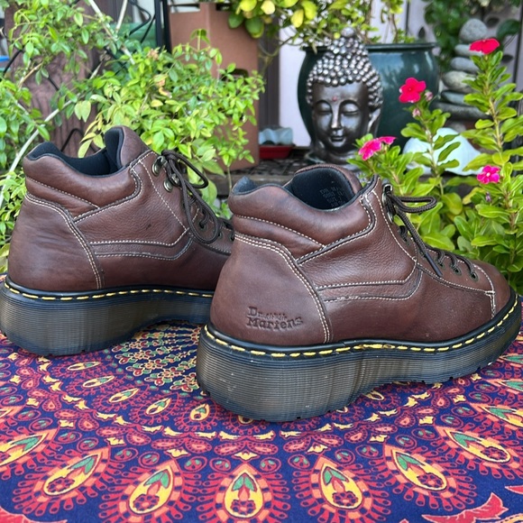 🏴 Dr. Martens MIE Chunky Vintage 7 Eye Platform Ankle Boots UK 7 - Picture 7 of 17